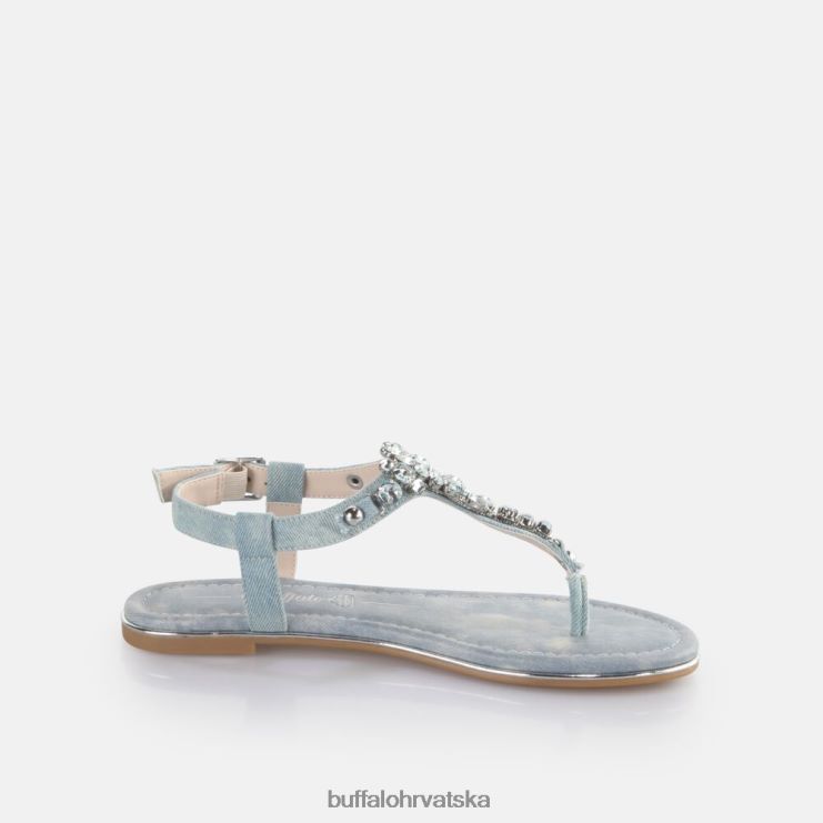 vodeni traper plavi Buffalo capri glam sandale veganske |sandale TDD6T88